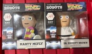 Handmade by Robots Back to the Future Marty McFly #144 Doc Brown #145 New!